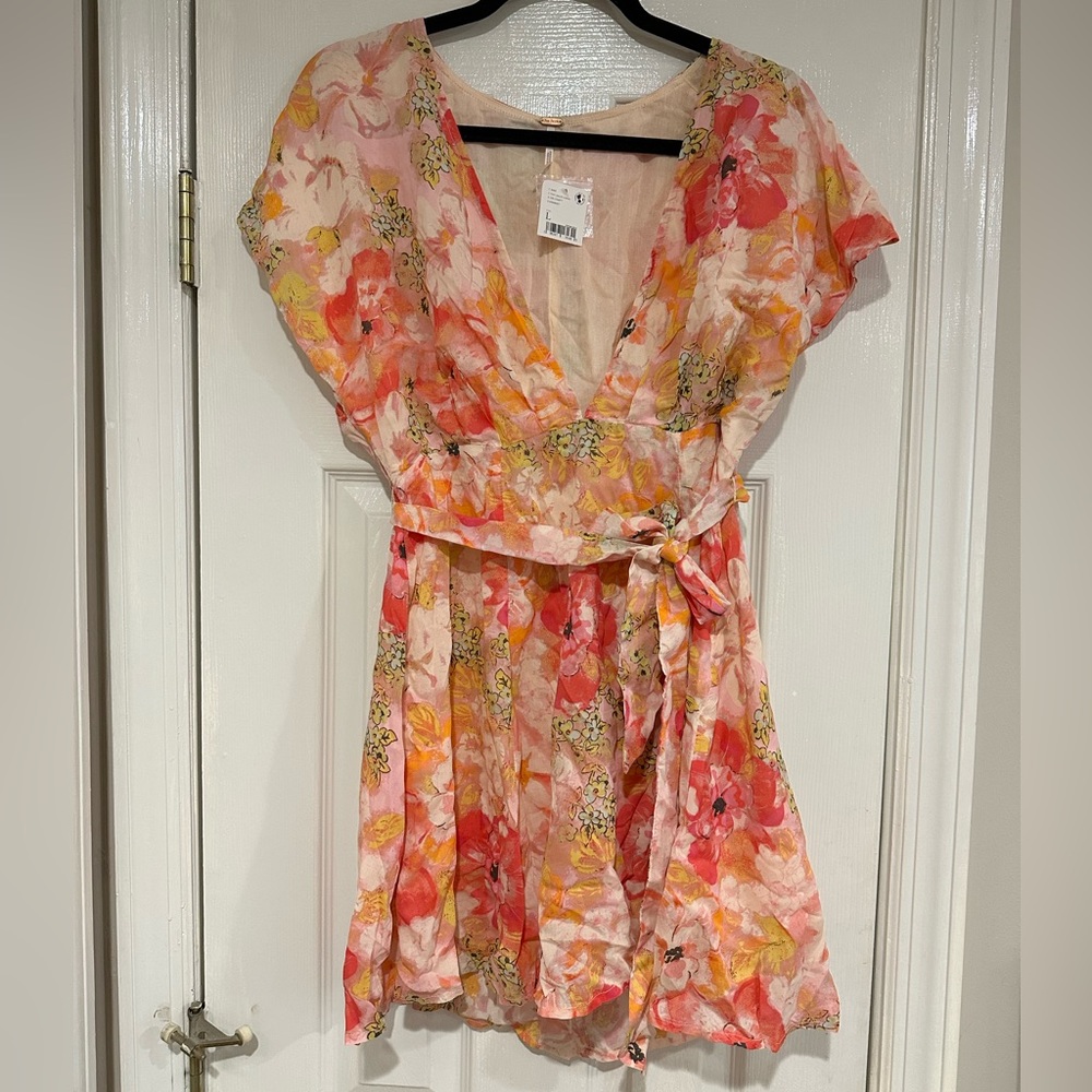 Free people Freddy Tie Mini Dress